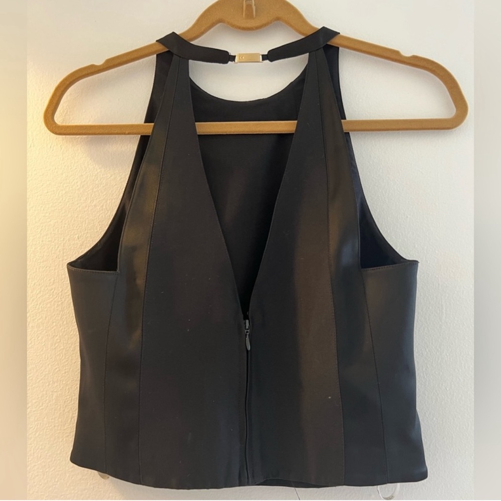 * Sold * - Halston Heritage High-Neck Black Women’s Top | Size 4 | NWT